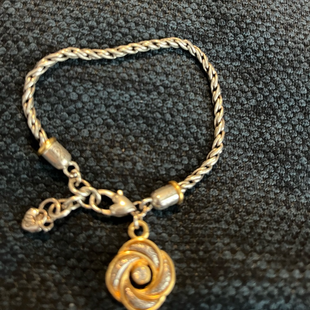 Brighton Twisted Silver and Gold Women's Bracelet